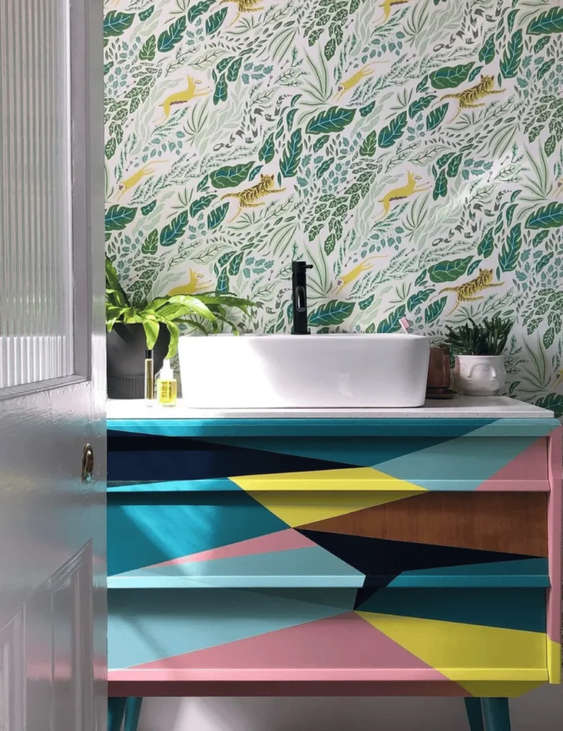 quirky bathroom vanity
