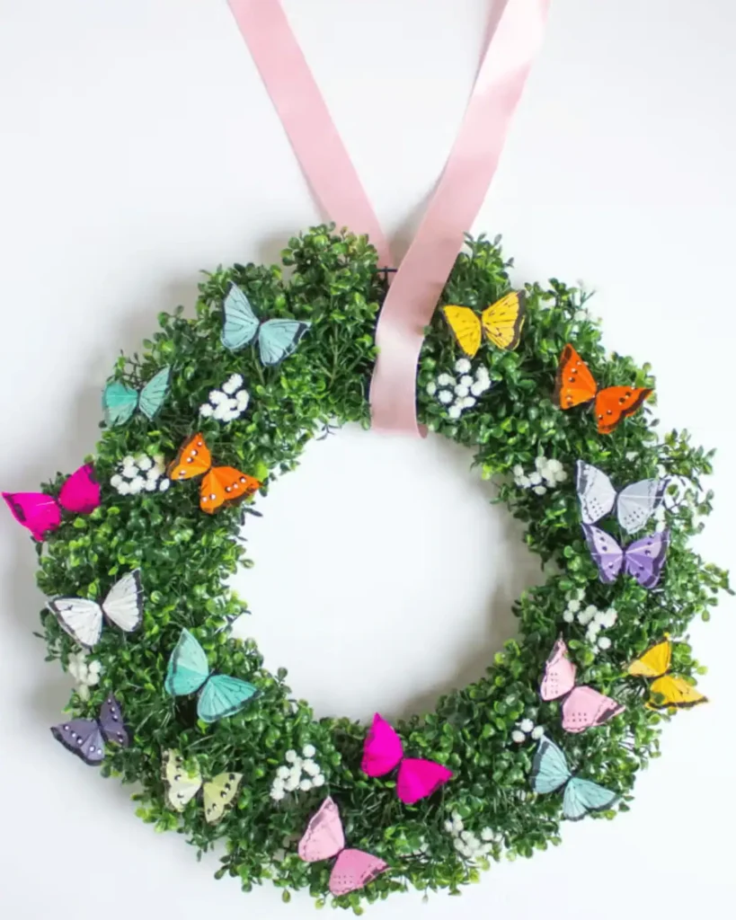 BUTTERFLY SPRING WREATH