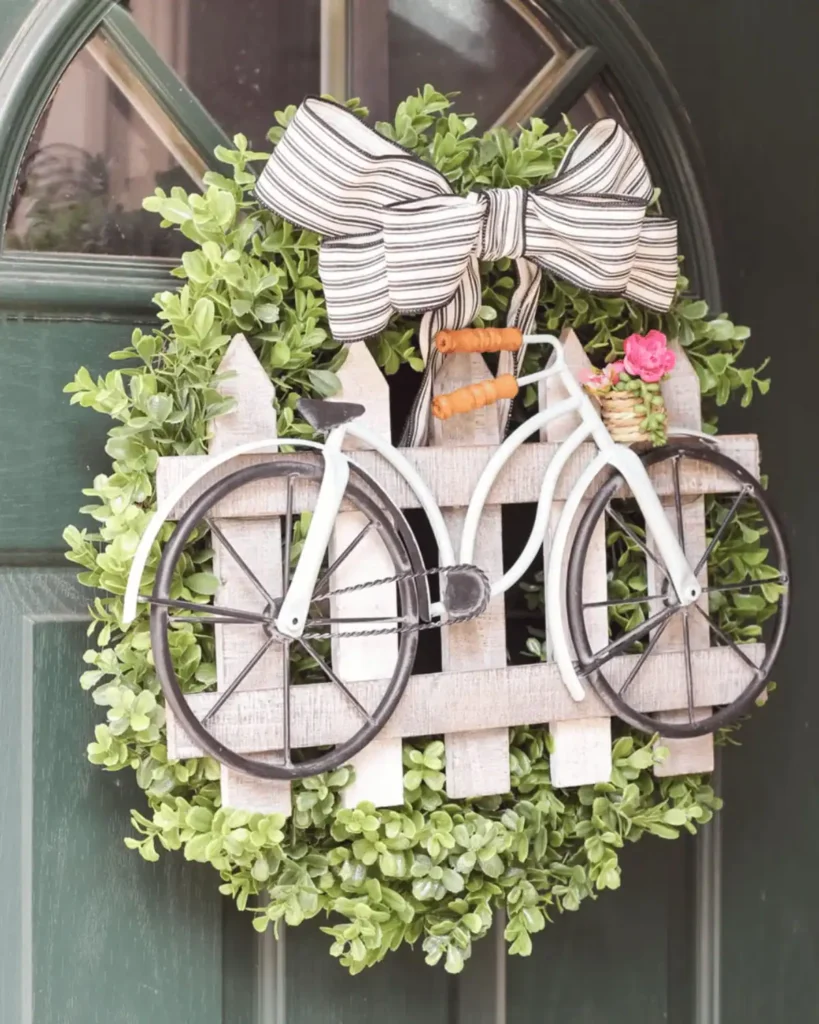 BICYCLE SPRING WREATH
