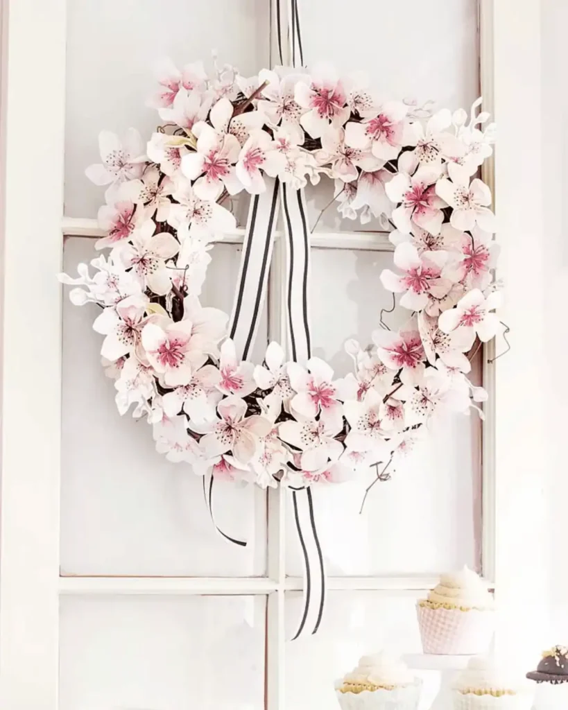 CHERRY BLOSSOM SPRING WREATH