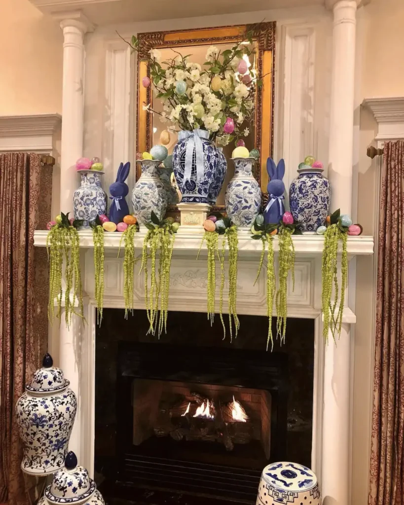 Easter Mantel Decor Ideas (3)