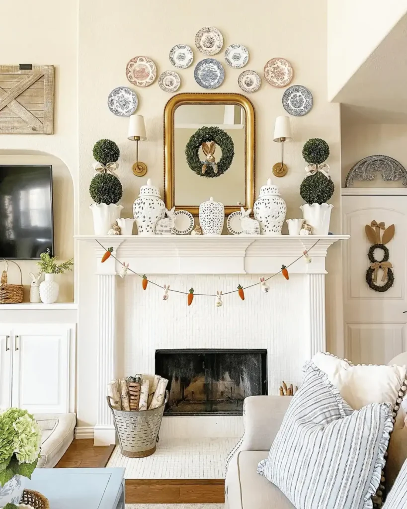 Easter Mantel Decor Ideas