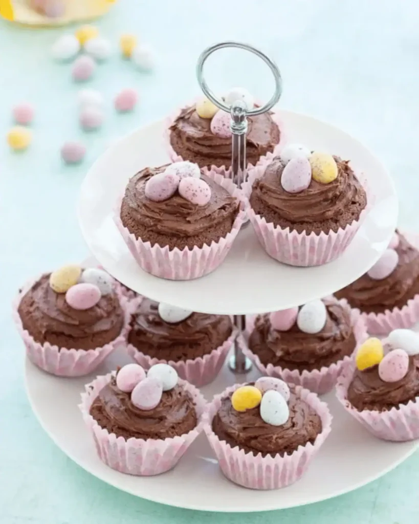 Easter eggs cupcake recipe