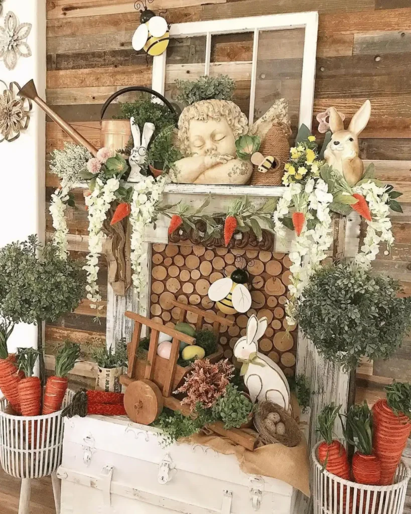 Easter mantle decor ideas