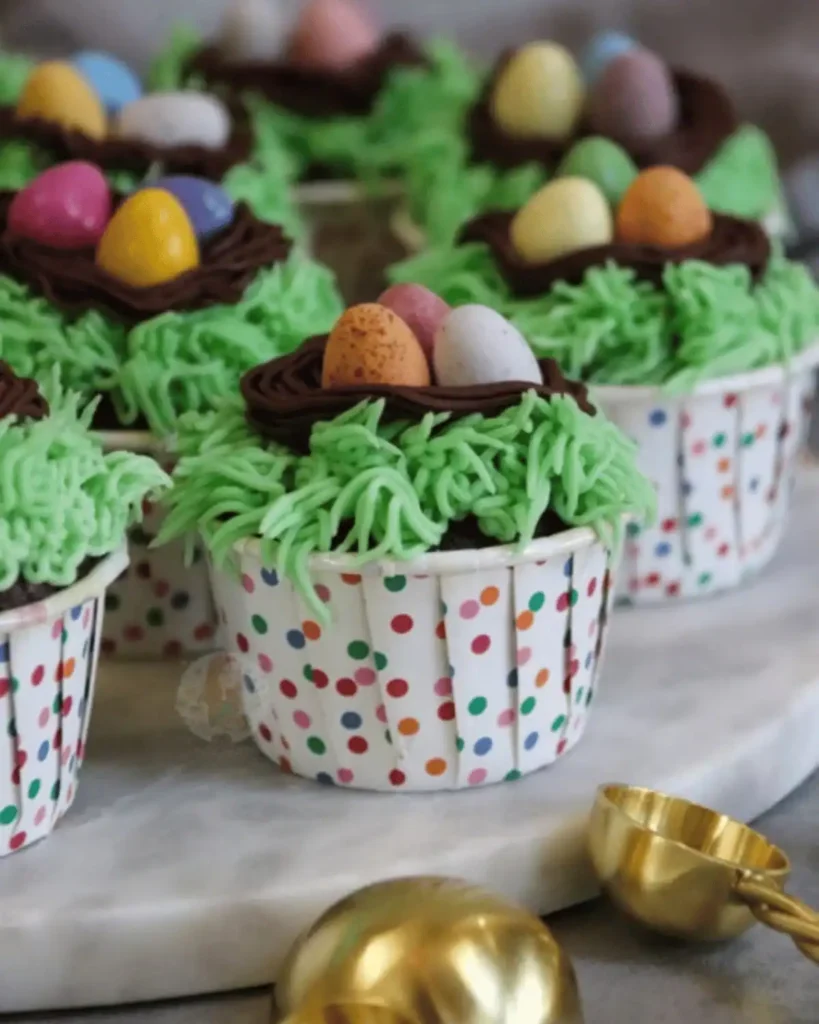 Easy Nest Cupcakes