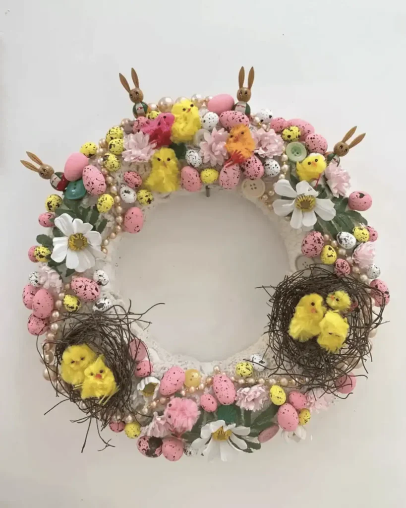 VINTAGE SPRING WREATH