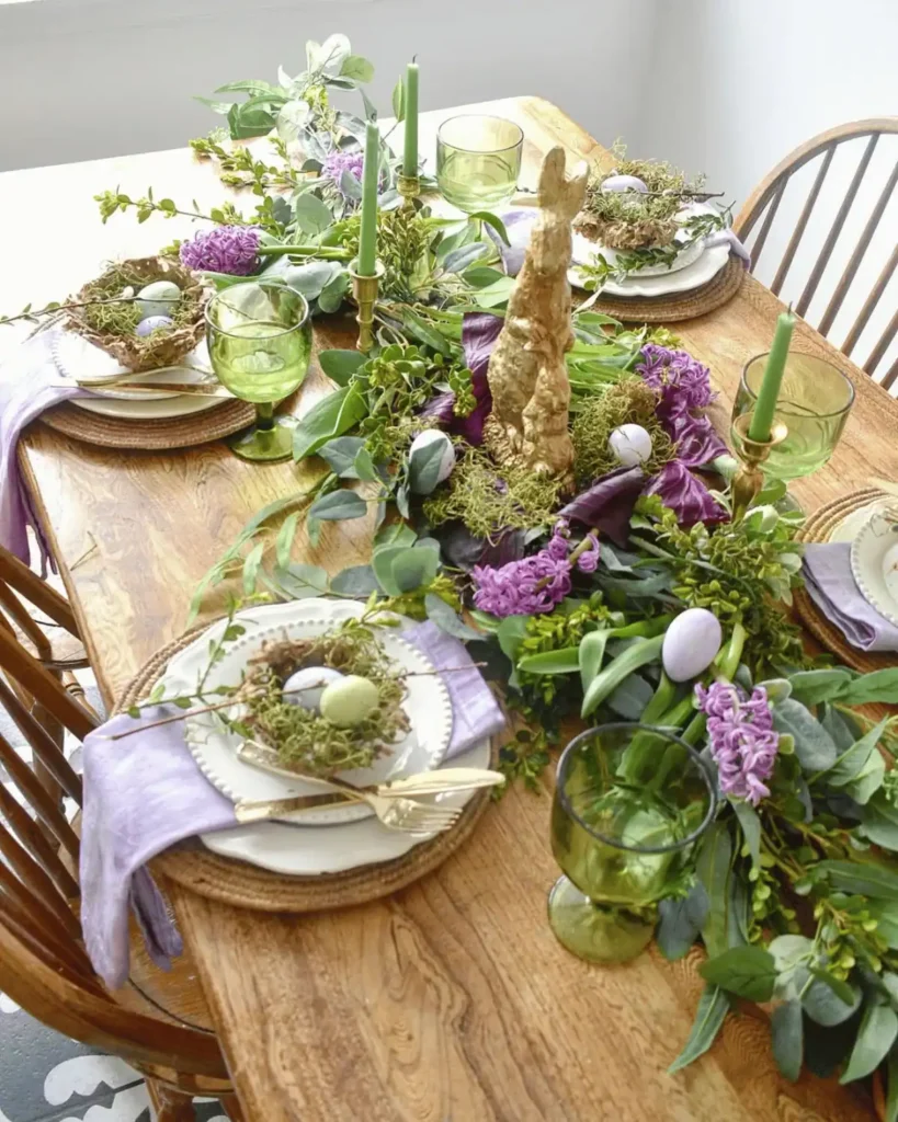woodland tablescape
