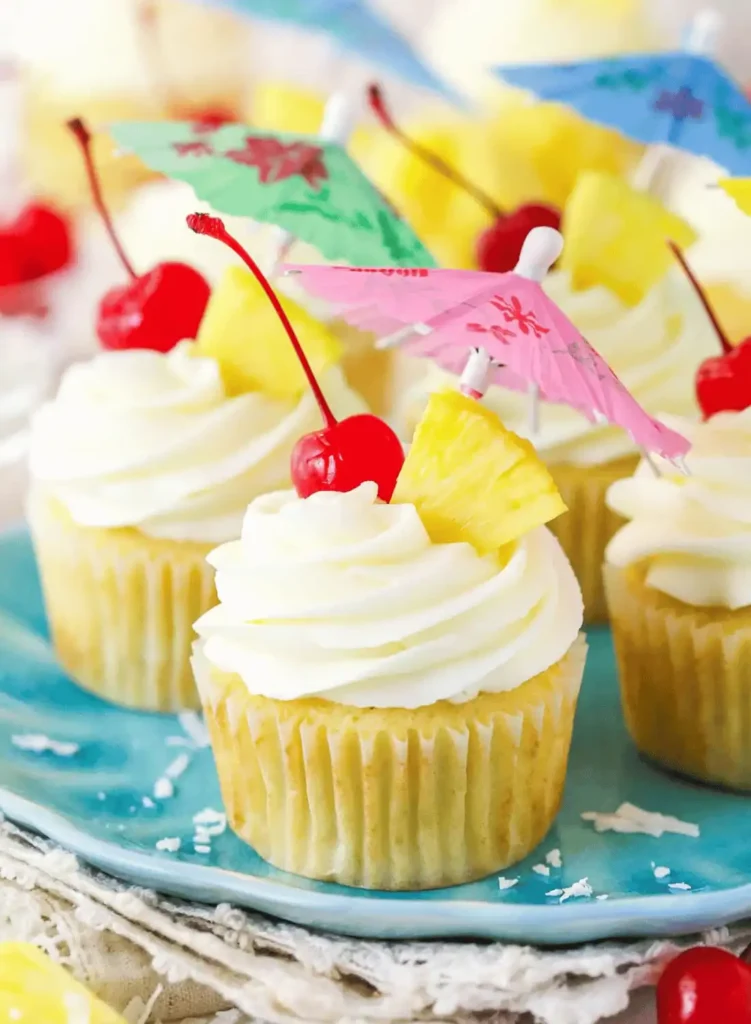 pina colada cupcakes