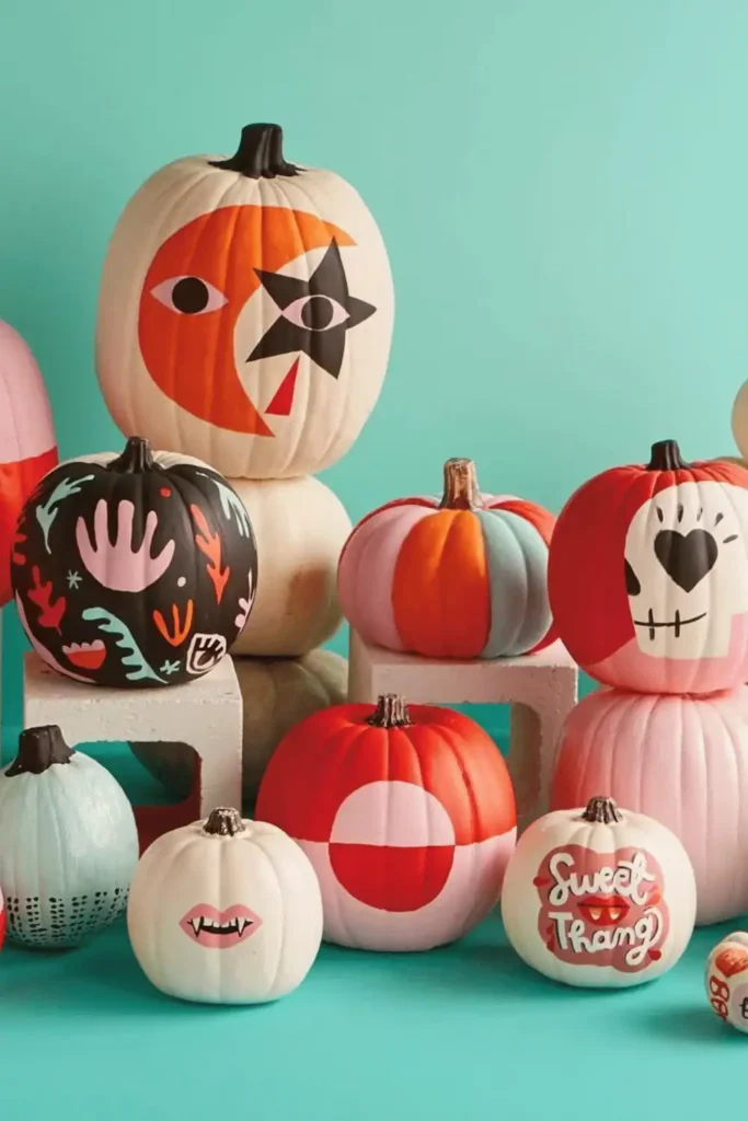 halloween painted pumpkins ideas
