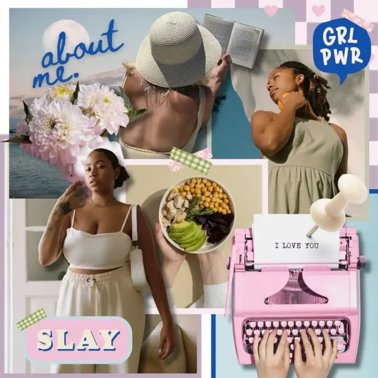 Self-care vision board