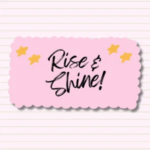 Illustration-of-inside-a-lined-notebook-with-the-words-rise-and-shine