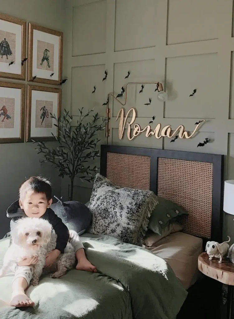 Just a sprinkle of Halloween. kids halloween bedroom ideas