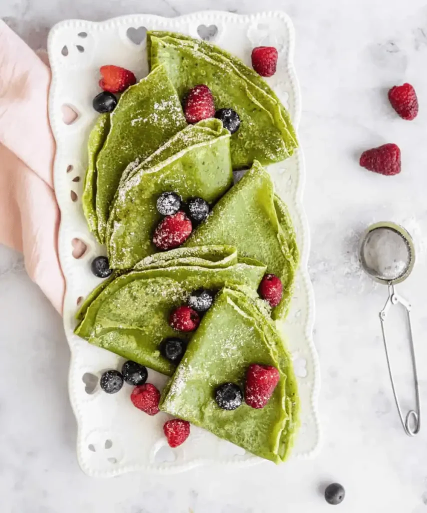 Matcha Crepes. Matcha Dessert recipes