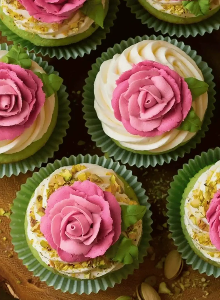 pistachio cupcakes. summer cupcake recipes