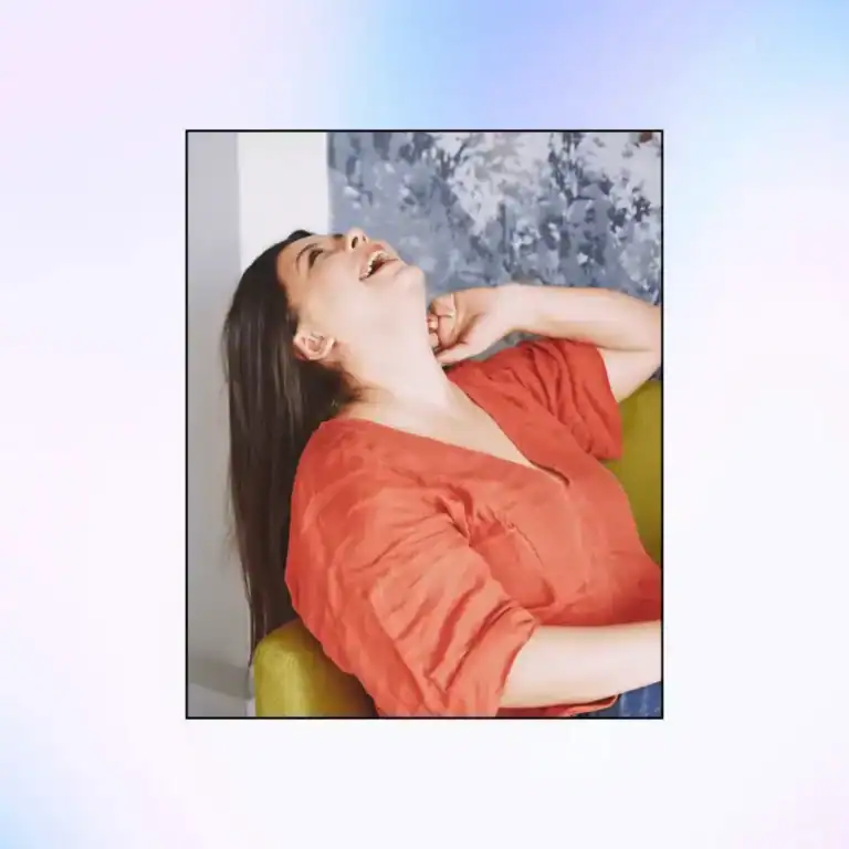Self-Care-Morning-Rituals.-Funny-excited-woman-laughing-and-smiling