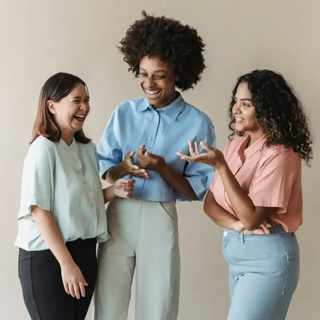 Three-woman-talking.-Heal-wounded-feminine-energy