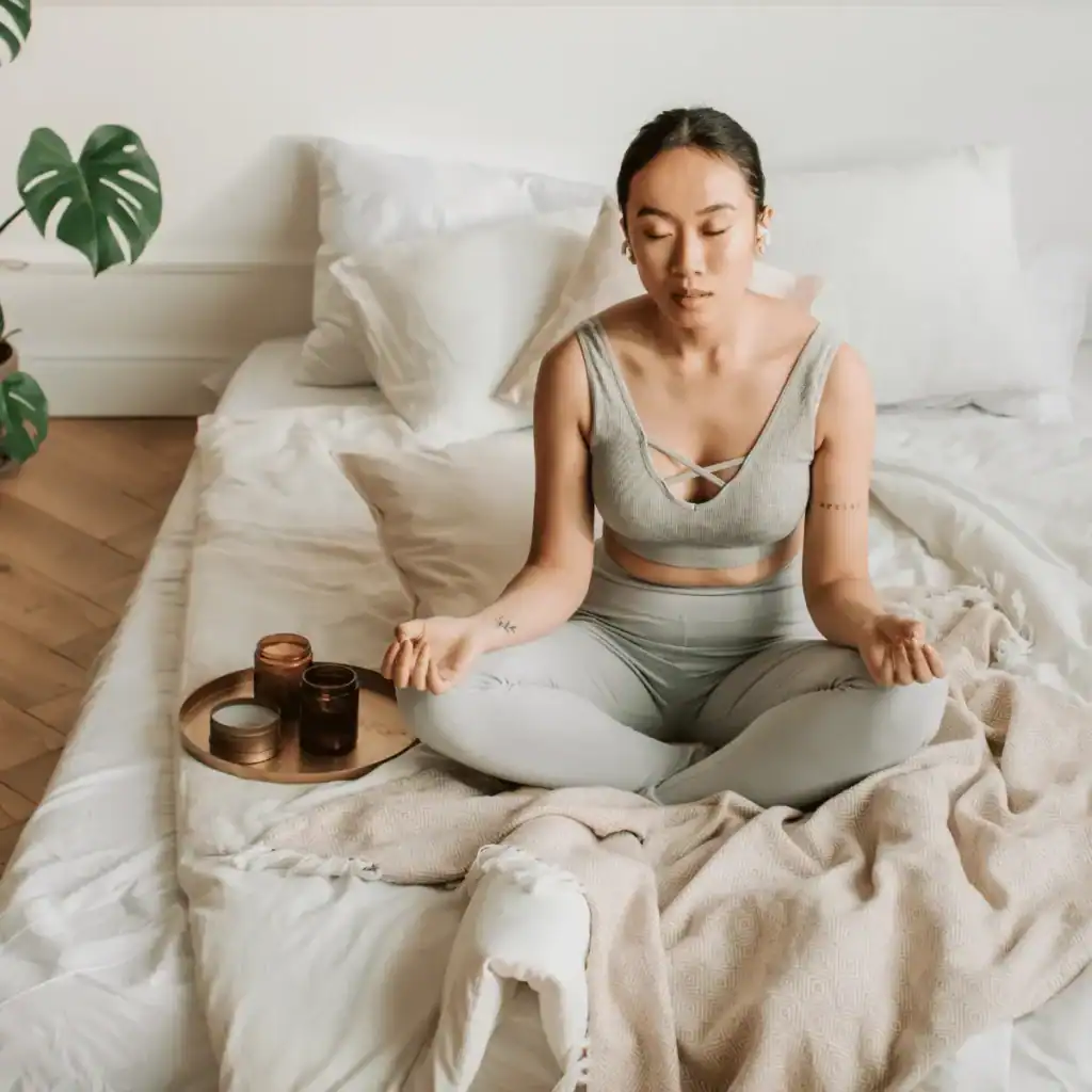 Woman-Meditating-at-Home