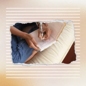 Womans-hands-writing-in-journal.-Scripting-manifestation-technique