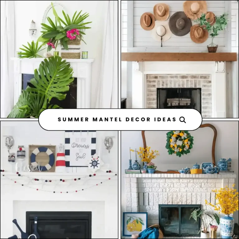 summer mantel decor ideas