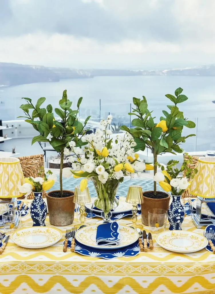 lemon tablescape ideas