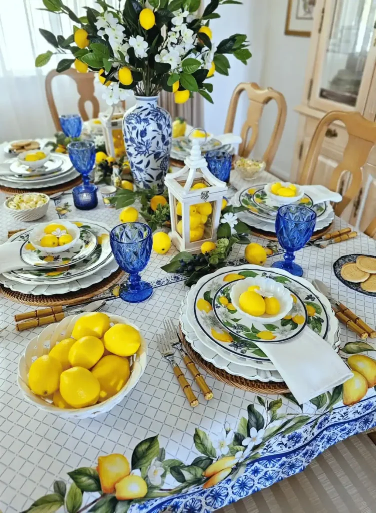 lemon tablescape ideas