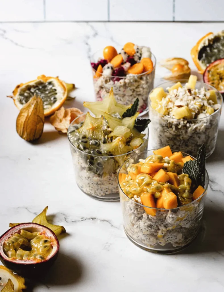 4 Tropical Vegan Overnight Oats Recipes