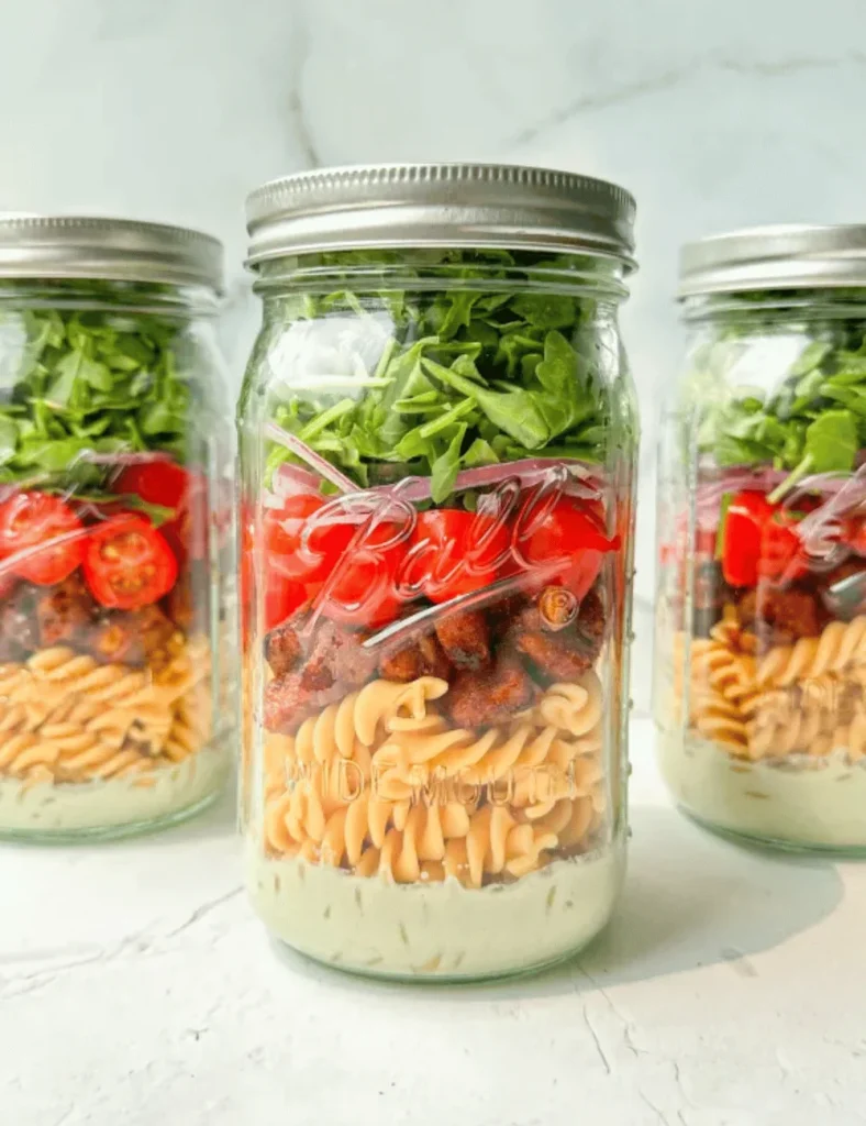 BLT Pasta Salad Jars