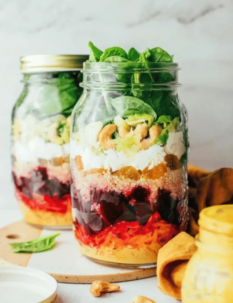 Beet Power Mason Jar Salad
