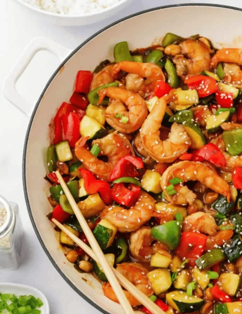 Kung Pao Shrimp. healthy lunch recipes