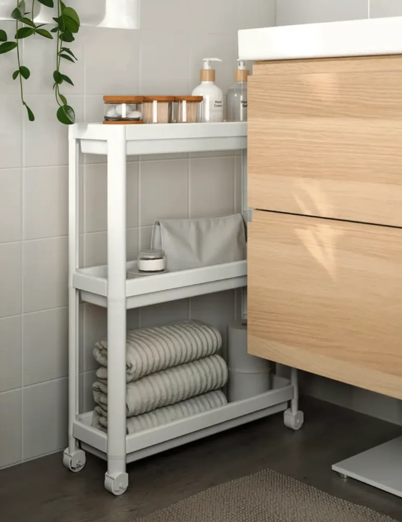 White VESKEN Cart from IKEA