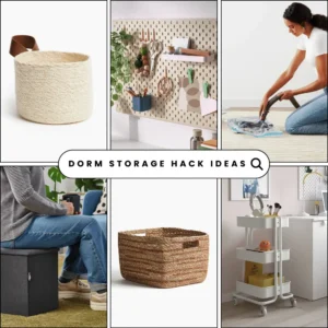 best dorm storage hack ideas