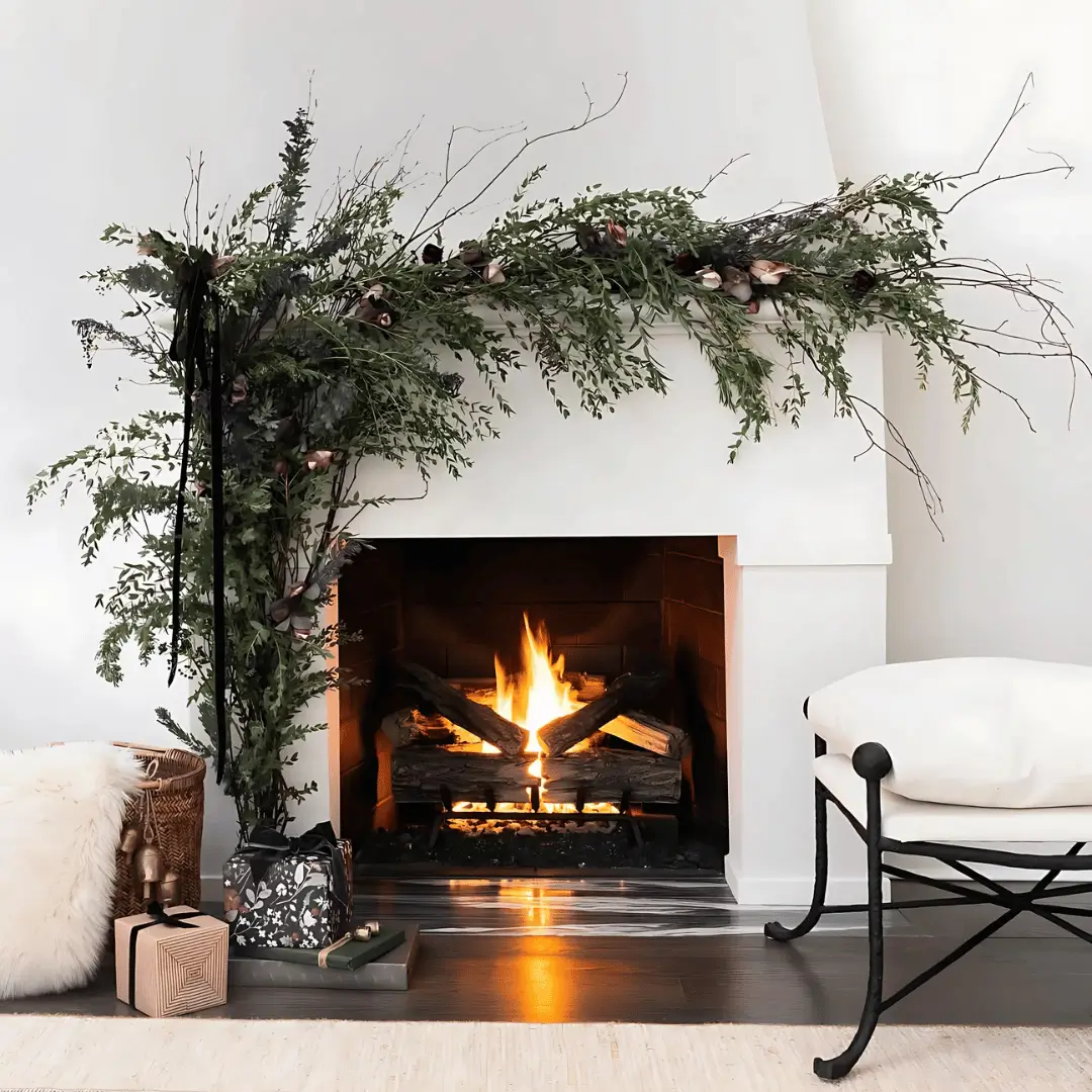winter mantel decor ideas