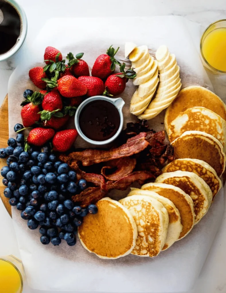 christmas breakfast snack board