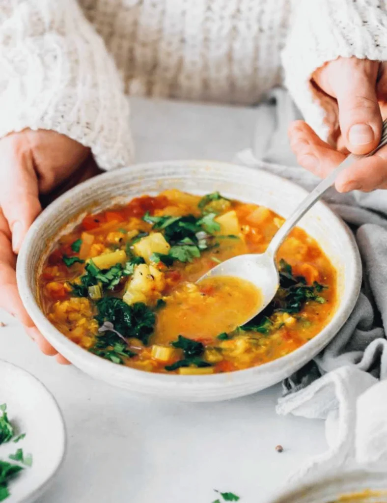 Anti-Inflammatory Veggie Soup with Turmeric