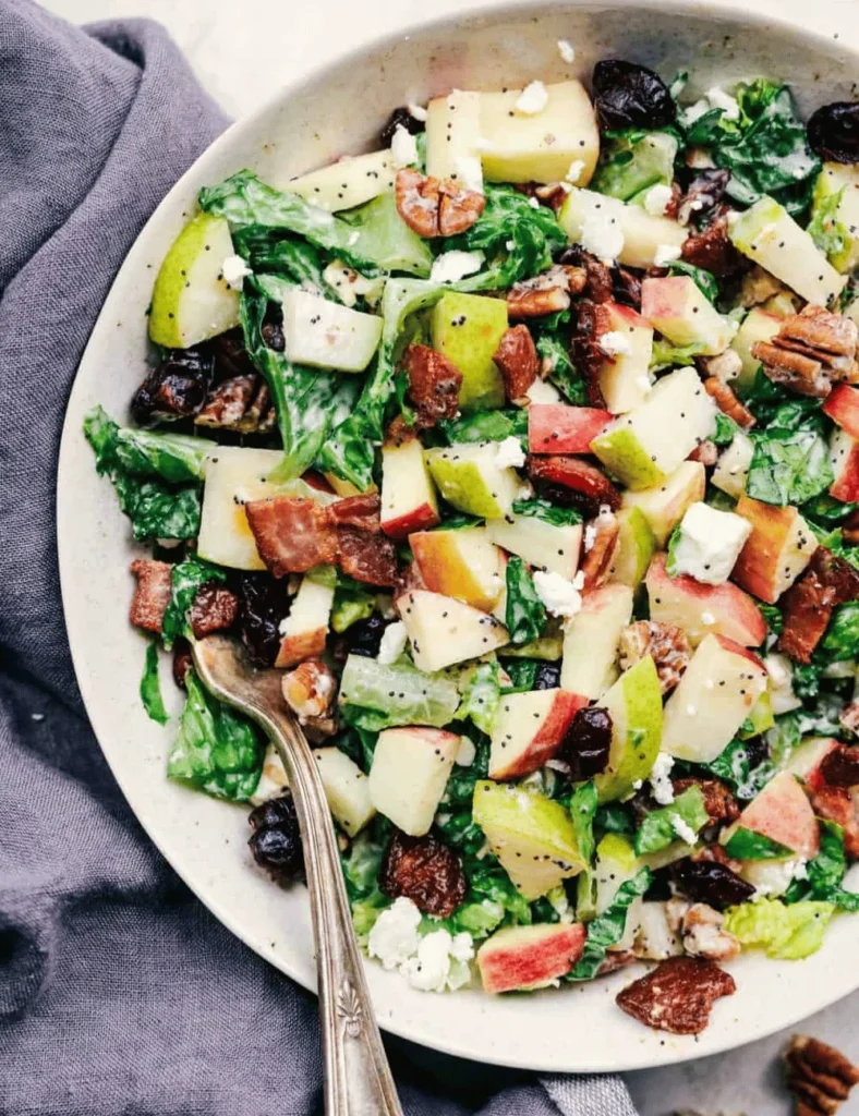 Autumn Chopped Salad with Creamy Poppyseed Dressing