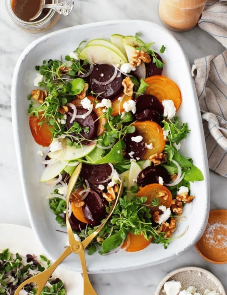 Beet Salad with Goat Cheese and Balsamic. fall salad recipes