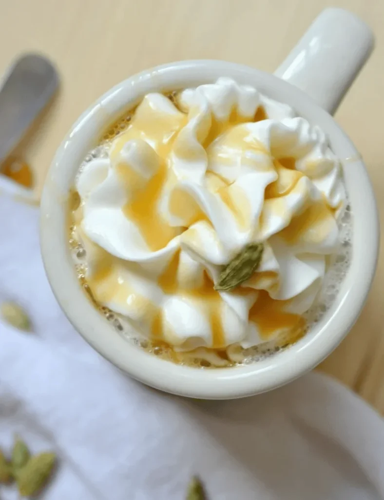 Cardamom Caramel Latte. fall coffee recipes