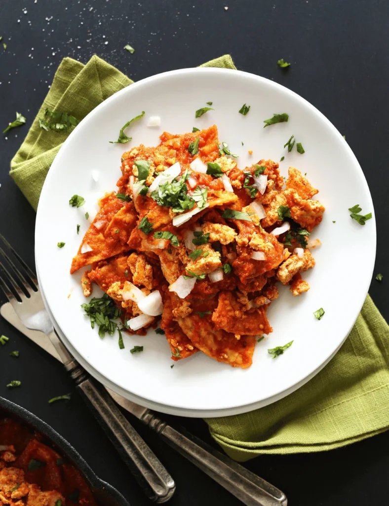 Chipotle Tofu Chilaquiles