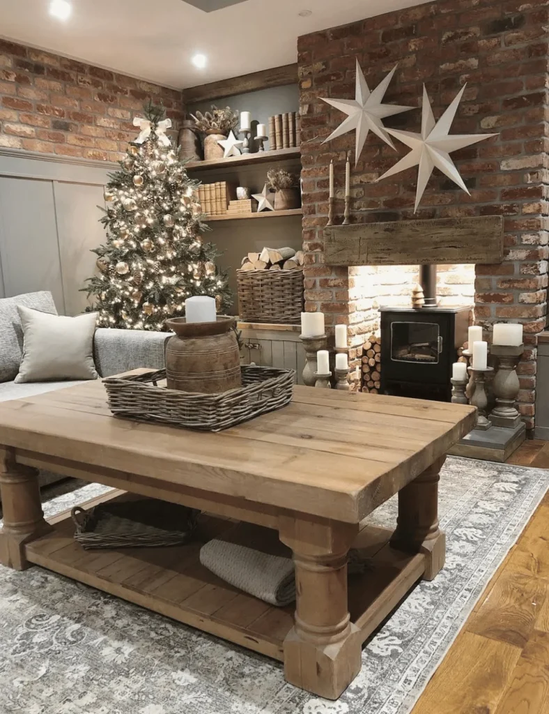 Christmas coffee table decor ideas