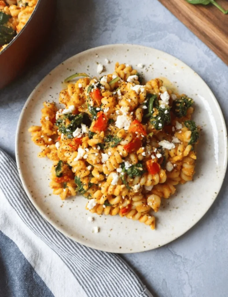Creamy Pumpkin Feta Pasta