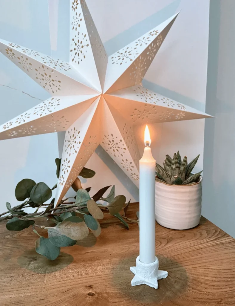 DIY Clay Star Candle Holder