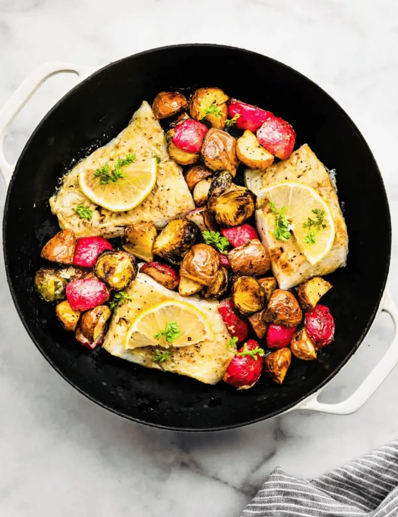 Easy Baked Fish and Vegetables