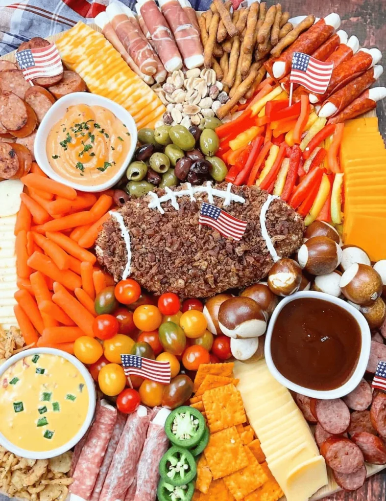 Football Charcuterie Board