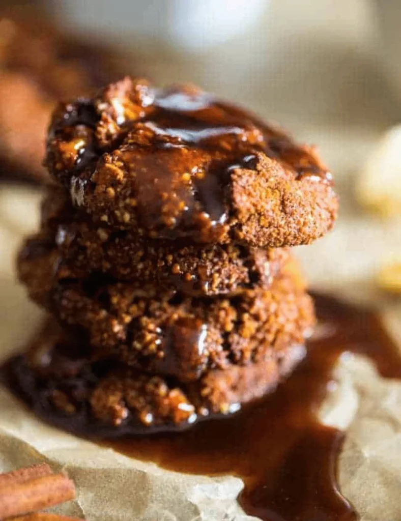 Healthy Ginger Snap Recipe with Caramel Apples