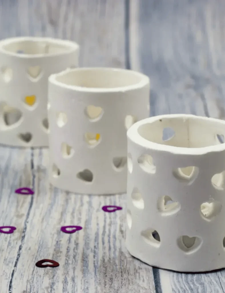 Heart Cutout Tea Light Holders
