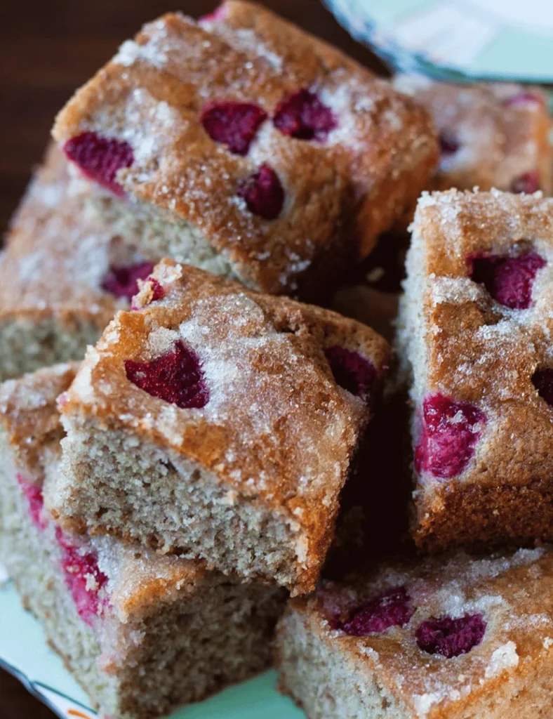 High Fibre Raspberry Yogurt Cake