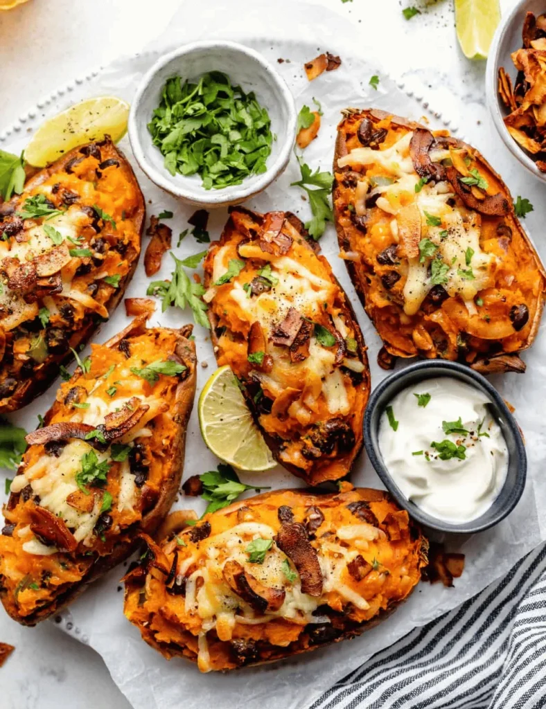Loaded Sweet Potato Skins
