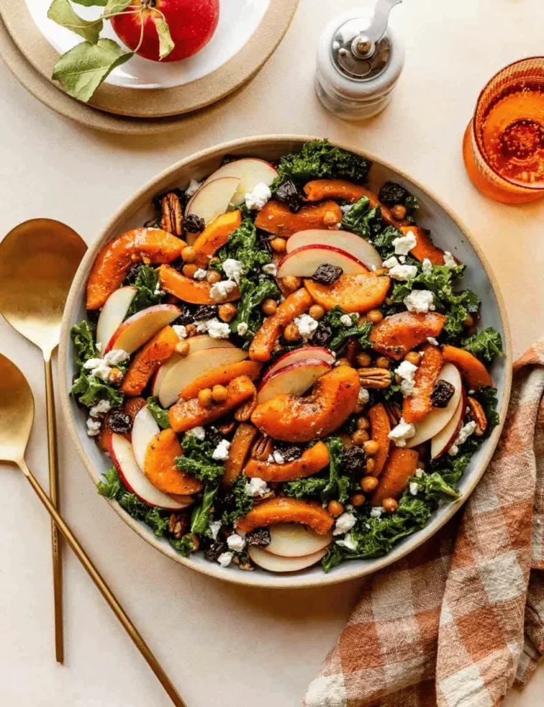Maple-Roasted Squash & Kale Salad