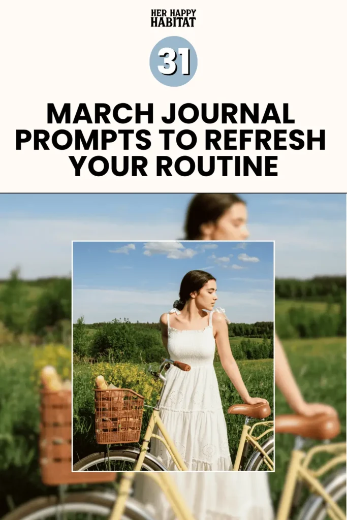 March journal prompts