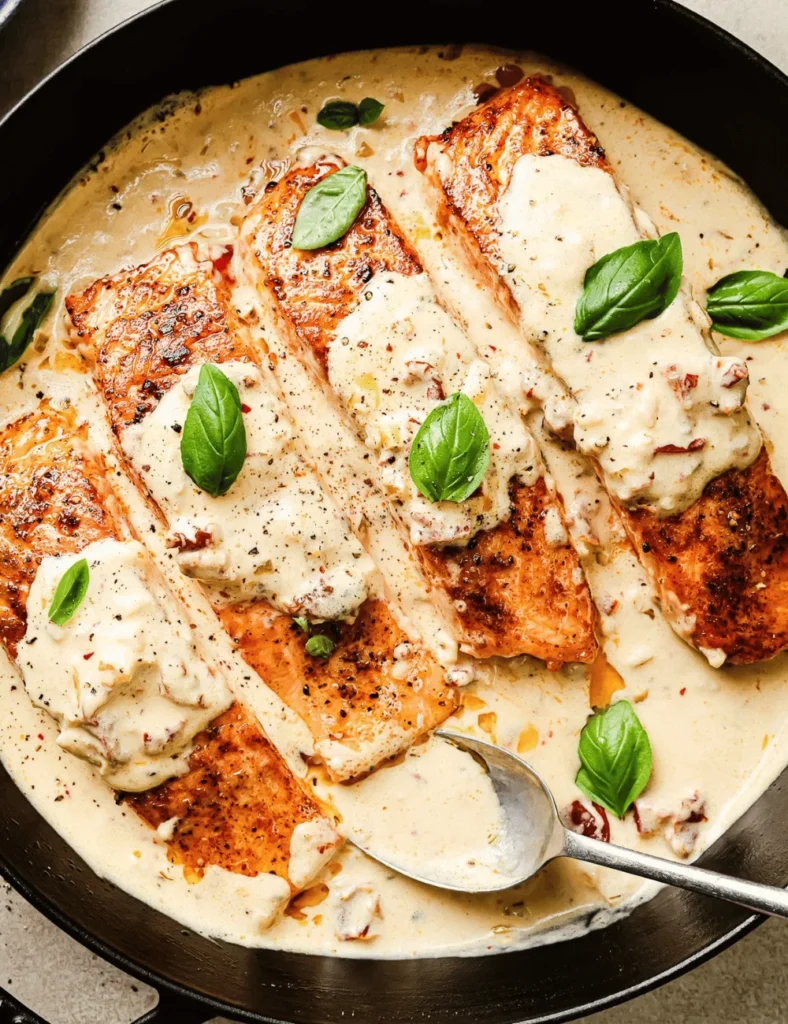 Marry Me Salmon. cozy fall dinner recipes